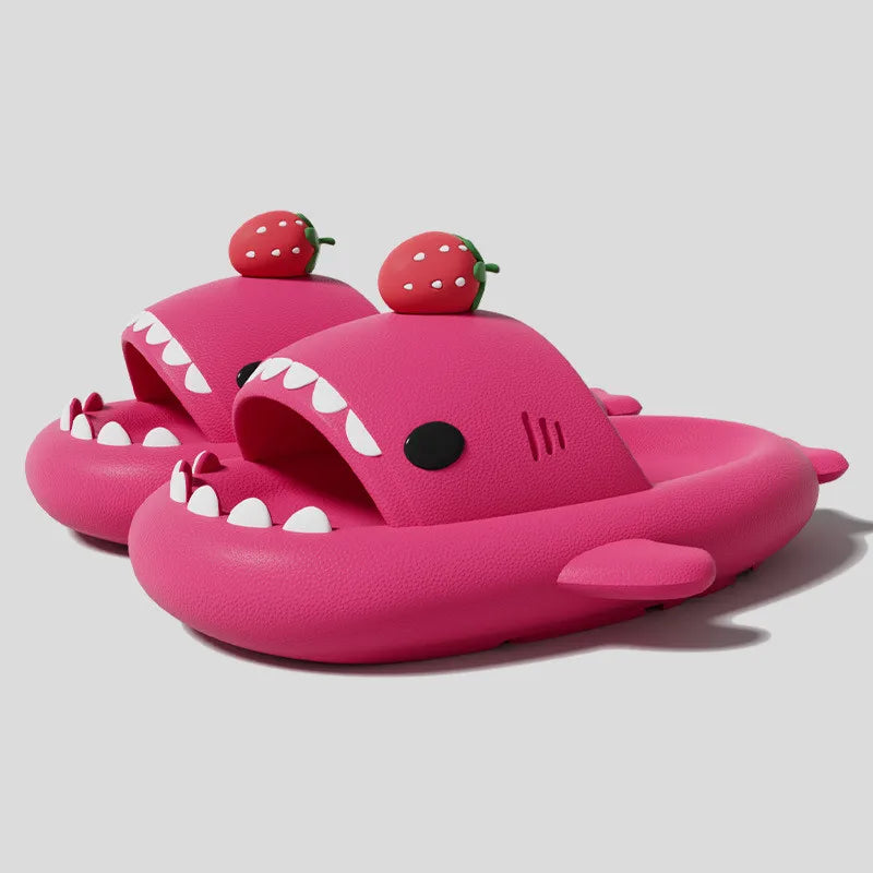 Claquettes Requin Fraise