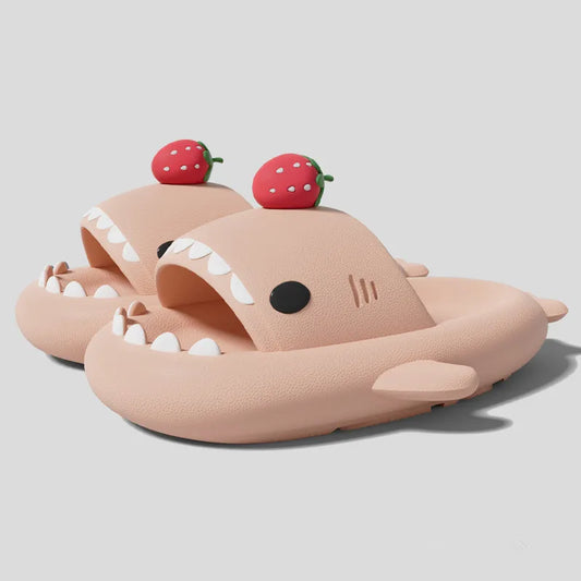 Claquettes Requin Fraise
