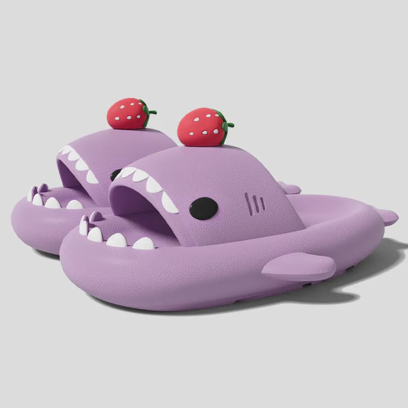 Claquettes Requin Fraise